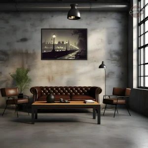Tableau London - Œuvre inspirée du style steampunk