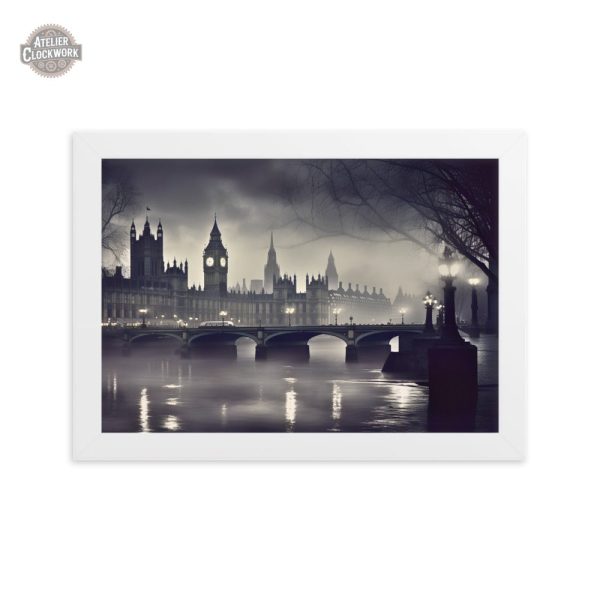 Tableau décoratif de Londres en style rétro