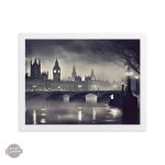 Londres victorien : tableau en noir et blanc unique