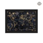Représentation artistique steampunk du monde
