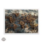 Tableau décoratif steampunk alliant art et histoire