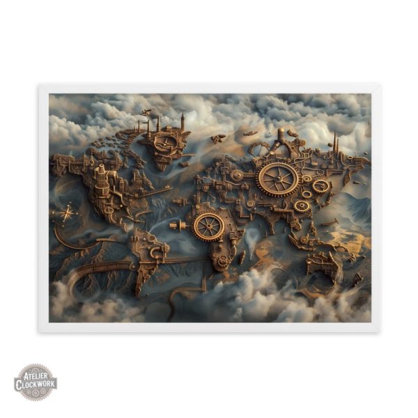Tableau décoratif steampunk alliant art et histoire