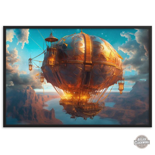 Montgolfière steampunk pour décoration intérieure