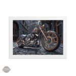 Tableau artistique Moto avec allure rétro