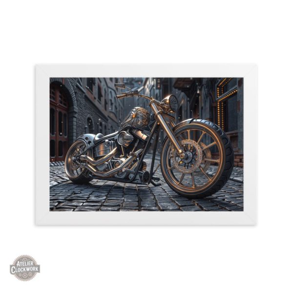 Tableau artistique Moto avec allure rétro
