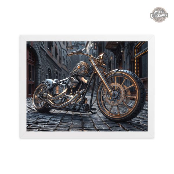 Décor mural Moto dans une esthétique vintage