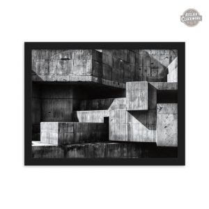 Tableau artistique noir et blanc moderne