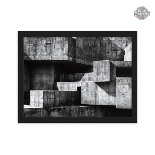 Tableau artistique noir et blanc moderne