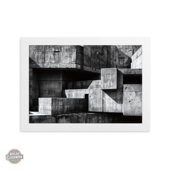 Art mural noir et blanc au style vintage