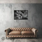 Tableau décoratif au style industriel