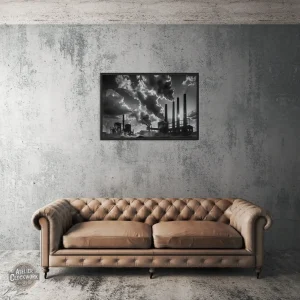Tableau décoratif au style industriel