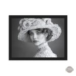 Illustration vintage en noir et blanc