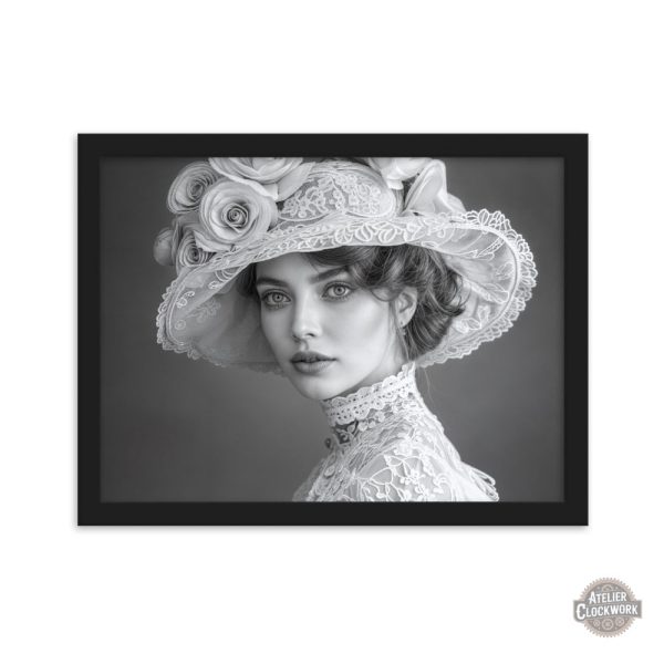 Illustration vintage en noir et blanc