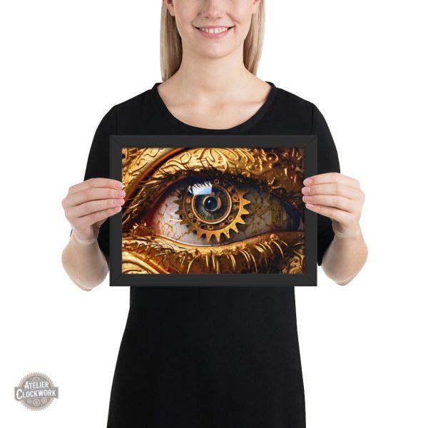 Oeil Mécanique tableau artistique steampunk