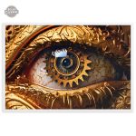 Art mural Oeil Mécanique design steampunk
