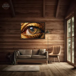 Oeil Mécanique en décoration steampunk artistique