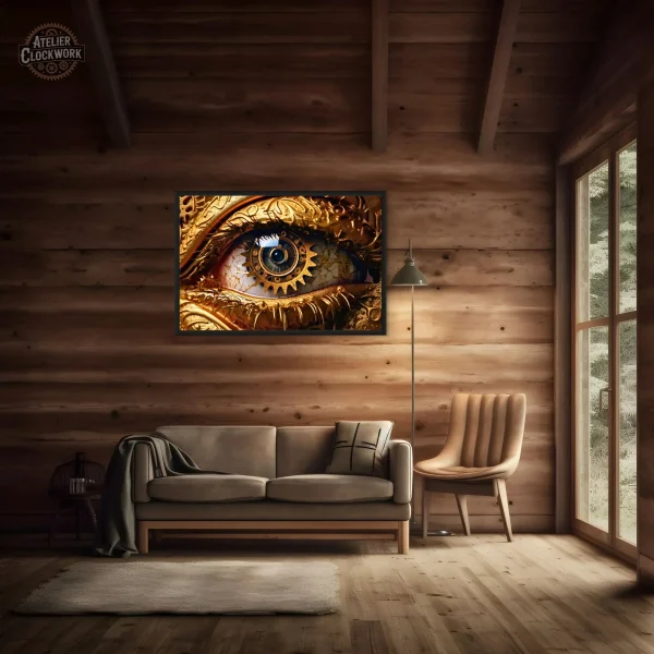 Oeil Mécanique en décoration steampunk artistique