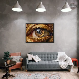 Tableau décoratif Oeil Mécanique inspiré steampunk