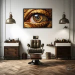 Oeuvre d'art Oeil Mécanique style steampunk