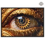 Art steampunk Oeil Mécanique en toile