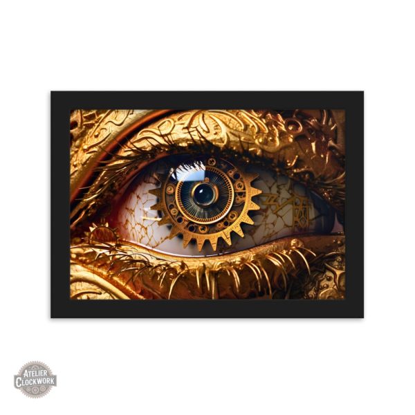 Tableau Oeil Mécanique pour ambiance steampunk