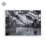 Tableau noir et blanc au charme vintage