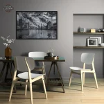 Tableau noir et blanc au style urbain