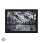 Art industriel contemporain en monochrome
