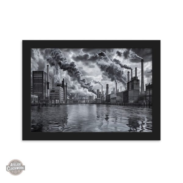 Art industriel contemporain en monochrome