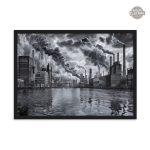Peinture en noir et blanc tendance