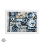 Art mural évoquant l'univers steampunk