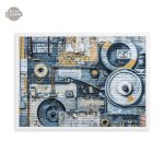 Tableau alliant élégance et style industriel