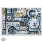 Élégance mécanique en art moderne