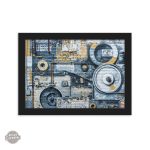 Tableau inspiré par l'esthétique industrielle