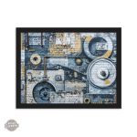 Oeuvre d'art steampunk pour intérieur contemporain