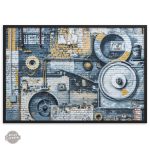 Tableau au charme industriel et vintage