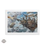 Tableau captivant dans le style steampunk