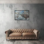 Art mural inspiré du steampunk