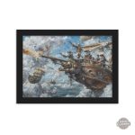 Œuvre d'art steampunk sur fond pirate