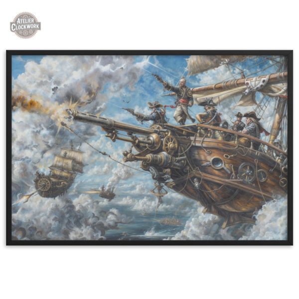Art mural steampunk avec esthétique maritime