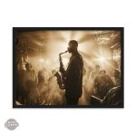 Tableau artistique rétro sur la musique jazz