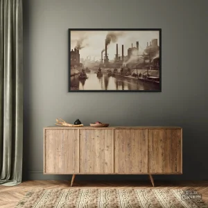 Tableau Steampunk Revolution Industrielle