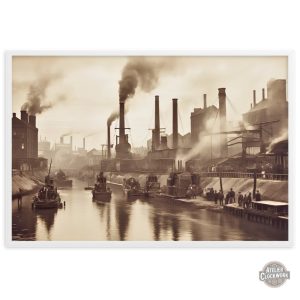 Art mural inspiré du mouvement industriel