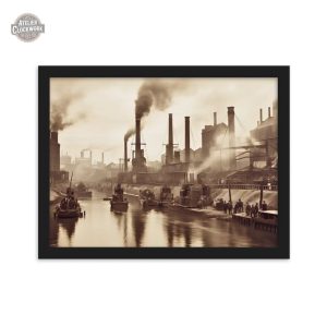Représentation artistique de la révolution industrielle