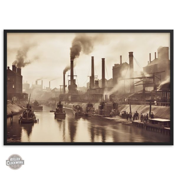 Tableau vintage à thème industriel