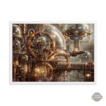 Tableau inspiré par l'esthétique Steampunk