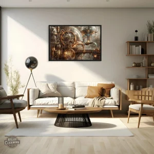 Décor mural Steampunk inspiré de l'ère industrielle