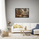 Art mural Voyage dans l'ère Steampunk