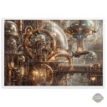 Tableau d'ambiance rétro-futuriste