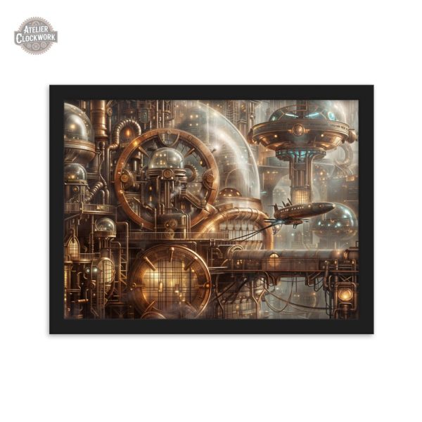 Tableau artistique sur l'architecture industrielle